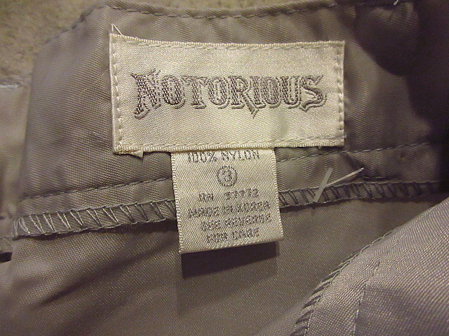  Vintage 80\'s*NOTORIOUS lady's nylon pala Shute pants gray size3*200904f3-w-pnt-ot-w23 old clothes bottoms USA outdoor 