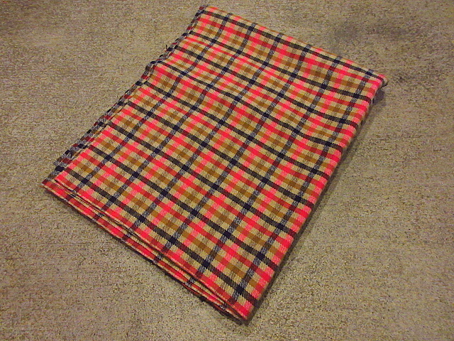  Vintage ~70\'s*PENDLETON проверка шерсть ткань size 152cm × 122cm*200913f7-fbr авторучка доллар тонн ткань край порванный ремонт ручная работа 