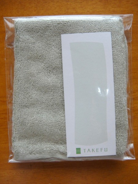 ■新品　TAKEFU　タオルハンカチ／エコグリーン　■竹布　竹のタオルハンカチ