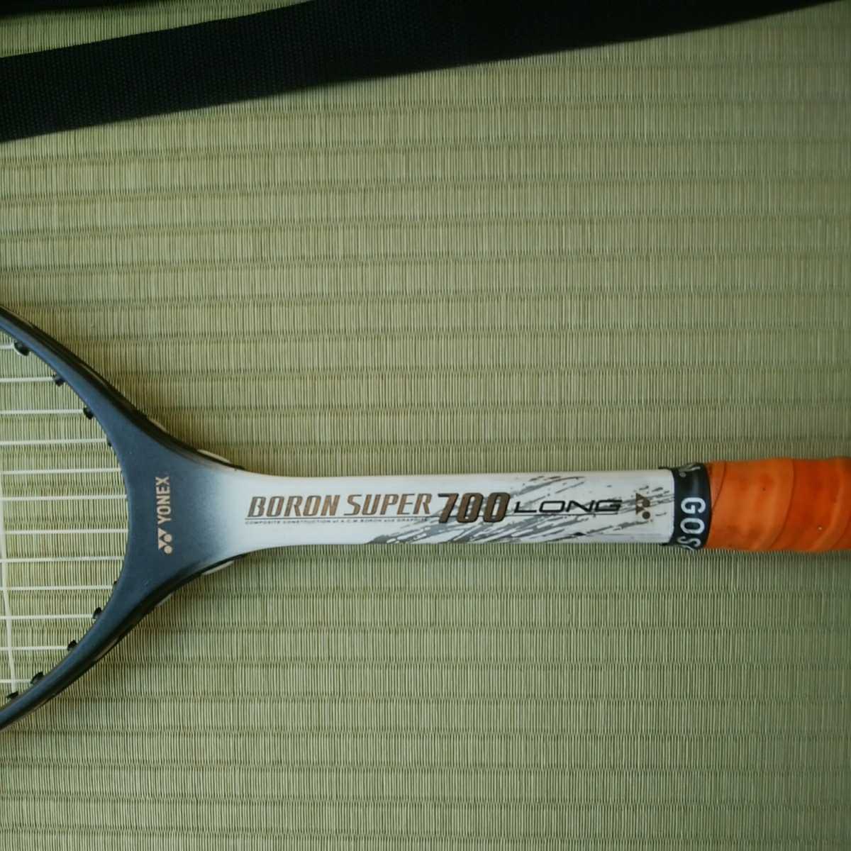 YONEX ヨネックス テニスラケットバッグ nexiga 軟式テニス用ラケット　boron super700 long gosen グリップテープ　3点セット_画像3