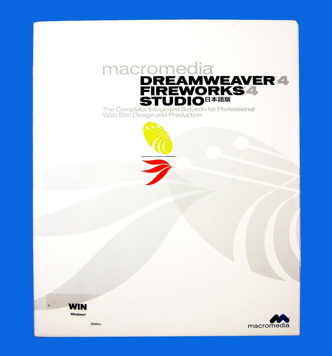 【3301】 Macromedia Dreamweaver Fireworks 4 Studio Windows用 未開封 マクロメディア ドリームウィーバー ファイヤーワークス スタジオ
