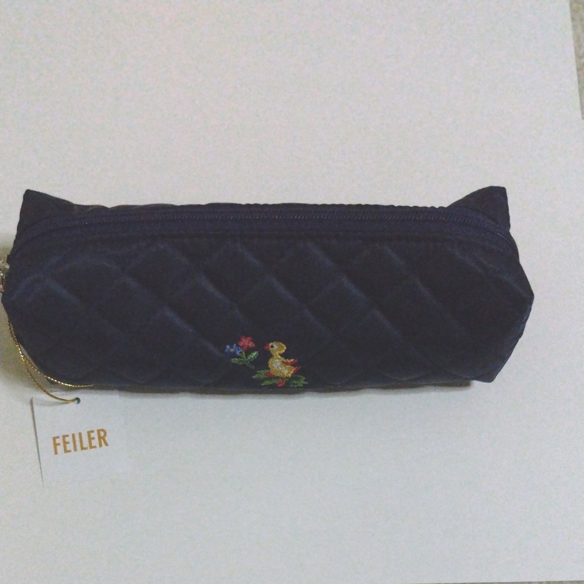 新品　学校フェイラーぺんケース　メッシュケースポーチ　ネイビー フェイラー】普段使いにオススメ！紺色の『ハイジ』舟形メッシュ