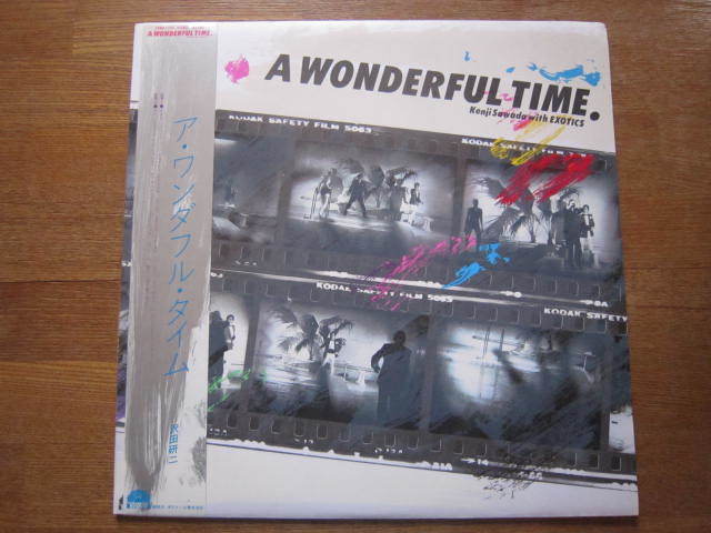 ■沢田研二　 /　A Wonderul Time 28MX1100 JULIE 　/　国内盤帯付きLPレコード　_画像1