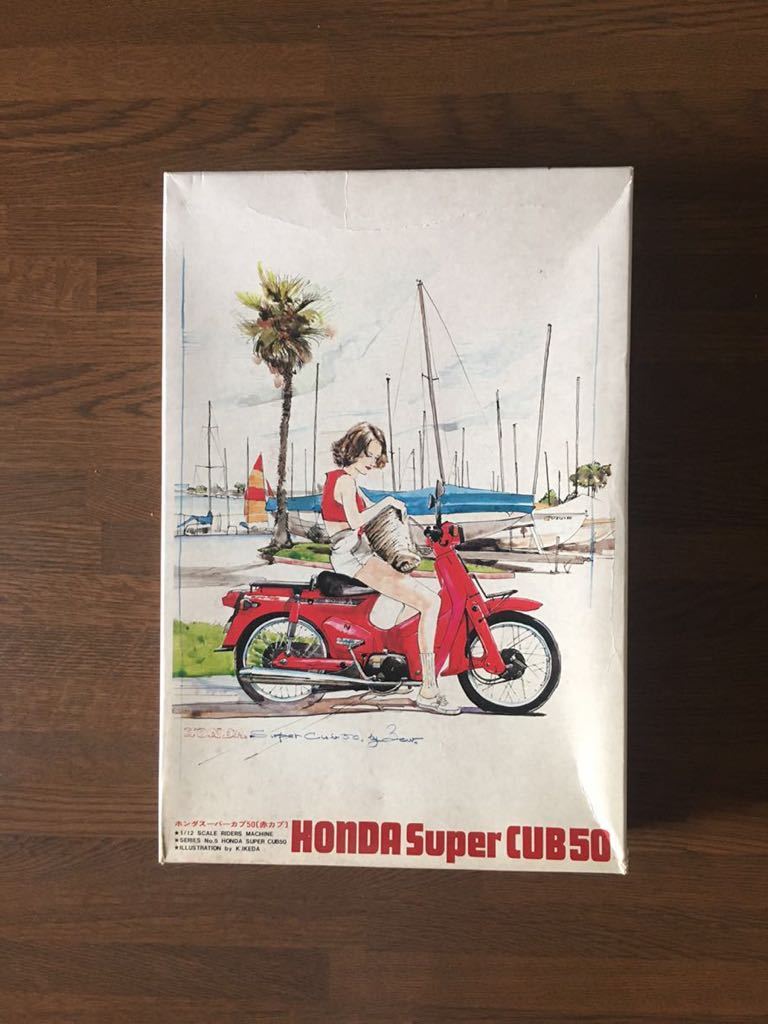 バンダイ 1/12 HONDA SUPER CUB 50 赤カブ ホンダ スーパーカブ50 BANDAI 絶版 希少 未開封