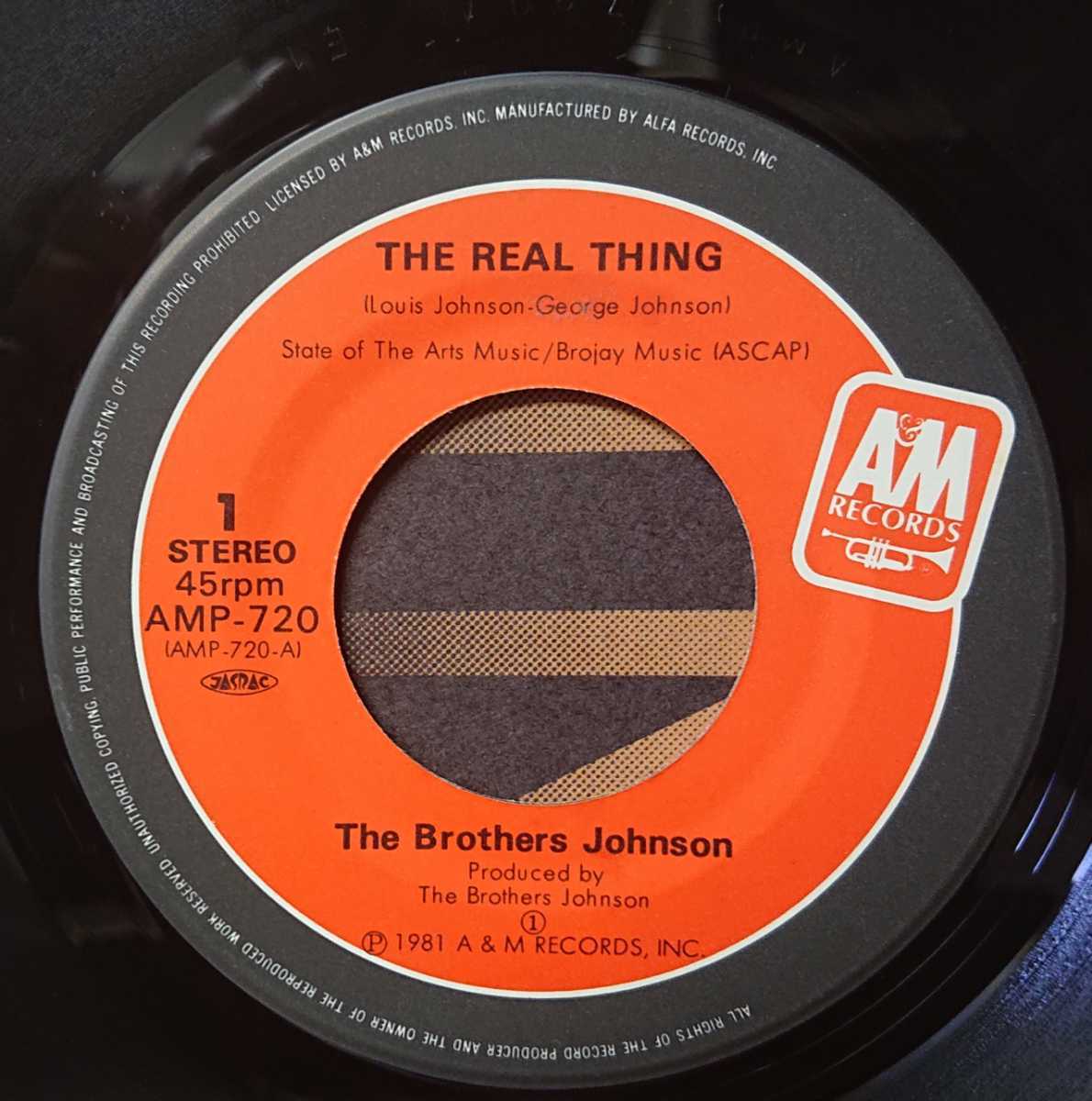 *THE BROTHERS JOHNSON/THE REAL THING'1981国内盤A&M EP*の画像2
