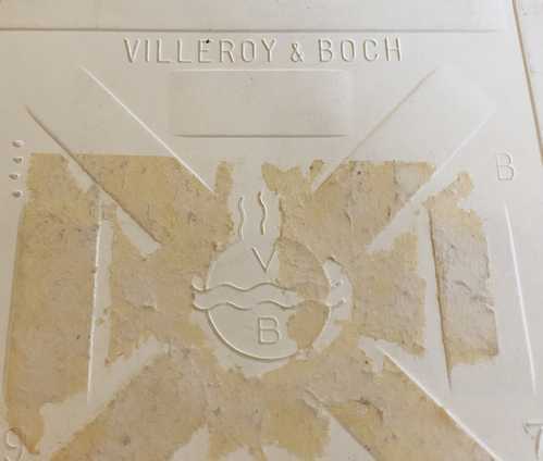  Villeroy * Boch /VILLEROY&BOCH Vintage искусство плитка рыба 