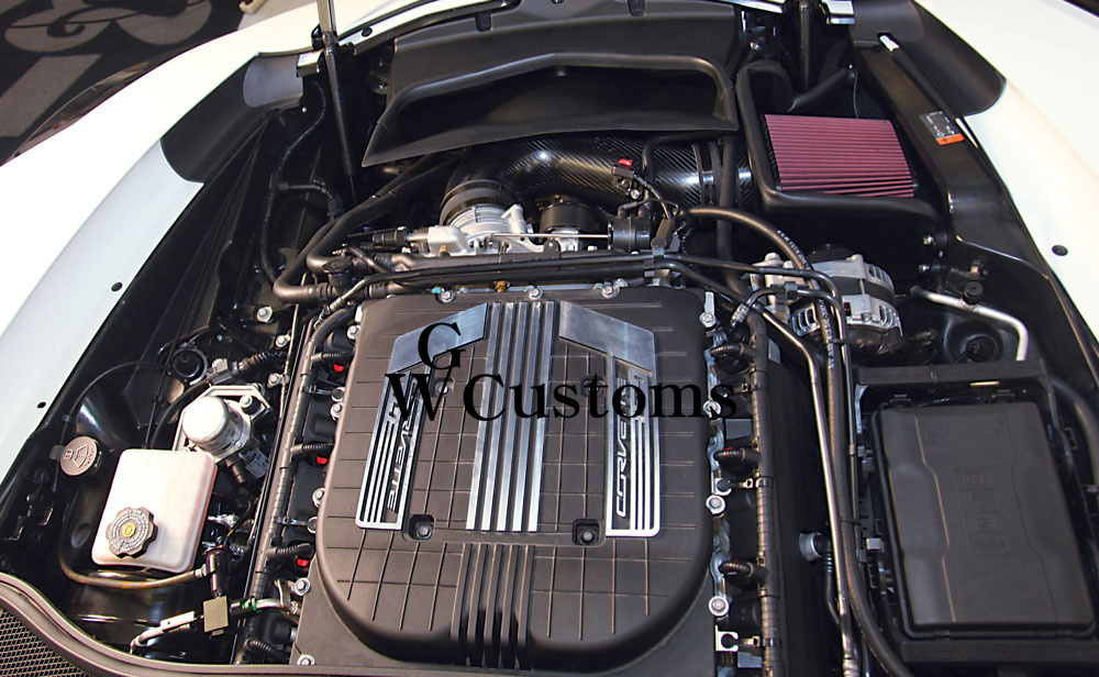 15-18 Chevrolet Corvette C7 Z06 6.2L K&N холодный воздушный впуск карбоновый фильтр воздушный фильтр всасывающий лошадиные силы выше обвес muffler 