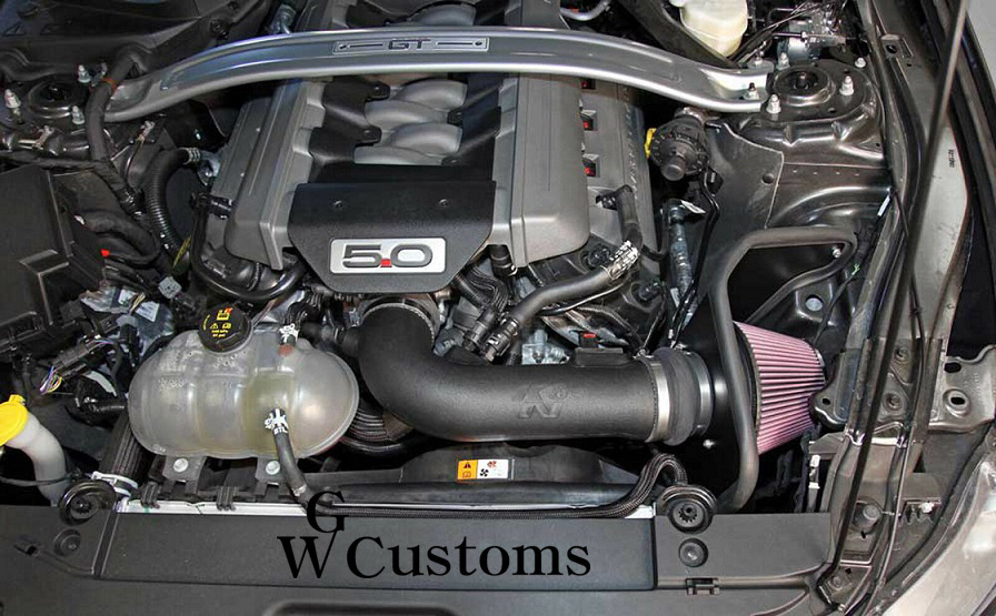 2015-17 フォード マスタング GT 5.0L K&N コールドエアーインテーク フィルターエアークリーナー吸気馬力アップ エアロ マフラ－