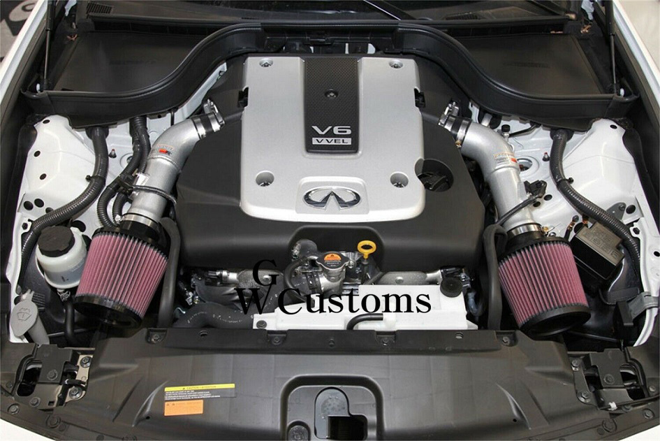  Nissan Fairlady Z Z34 Skyline V36 370GT 3.7L K&N cold air intake filter air cleaner suction horse power up 