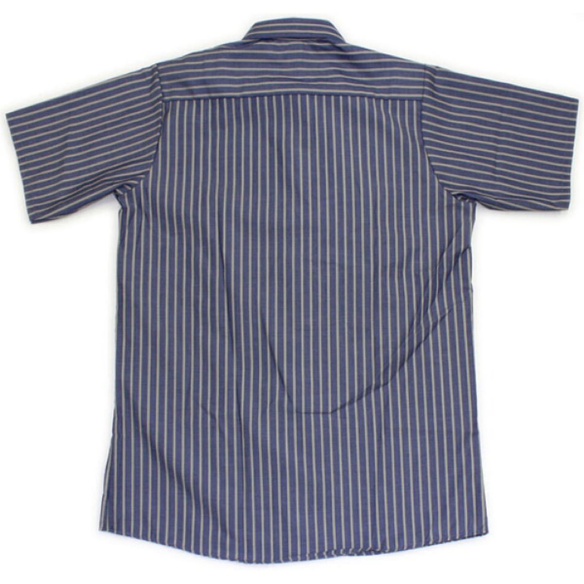  【RED KAP】ストライプ 半袖ワークシャツ SP24KNレッドキャップ