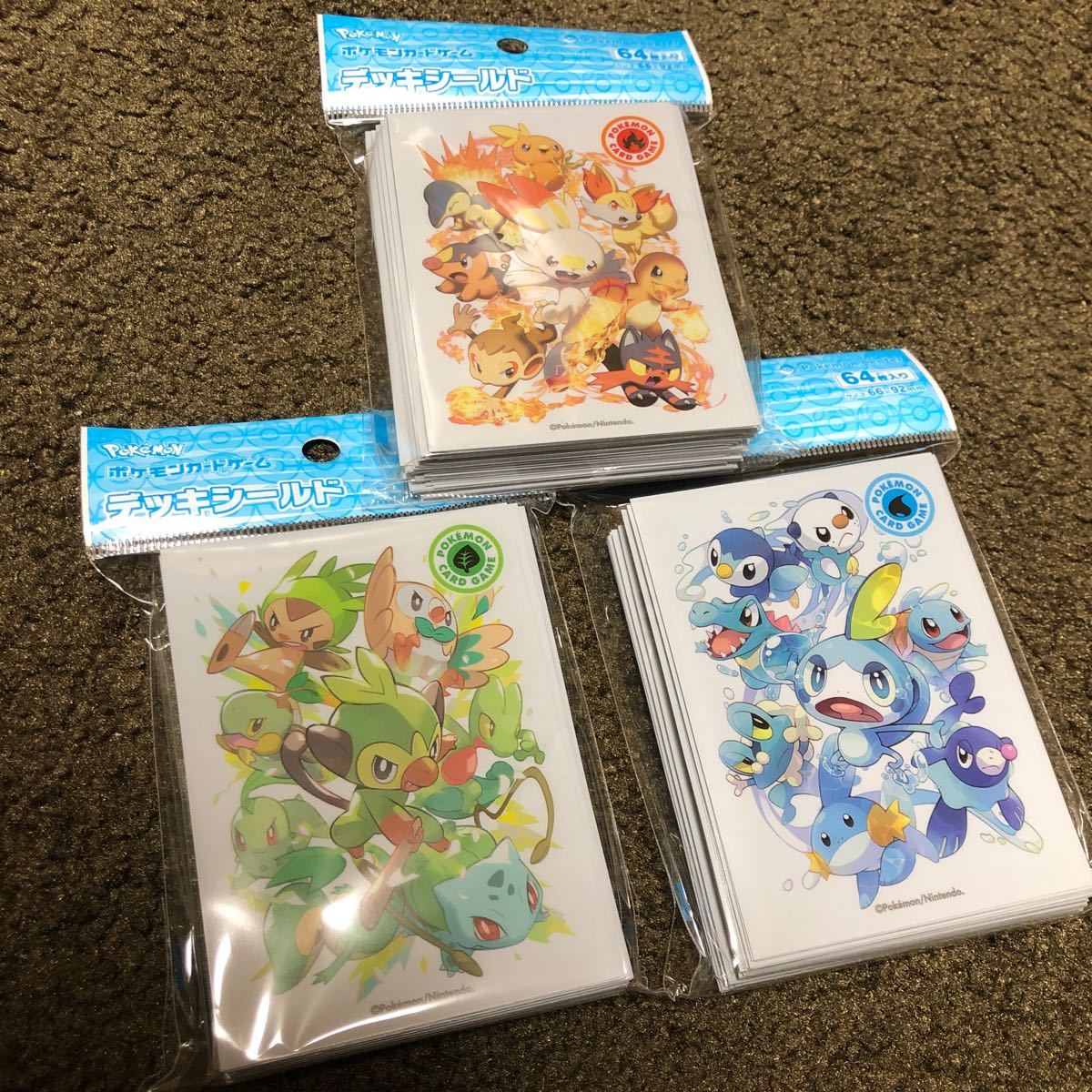タイプファイターズ ポケモンカード デッキシールド スリーブ 炎 草 水