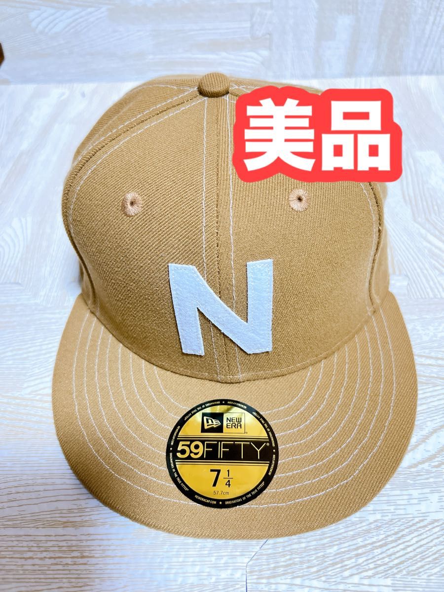 New Era 59FIFTY キャップ 7 1/2 ベージュ/ネイビー New Era 59FIFTY キャップ 7 1/2 ベージュ/ネイビー