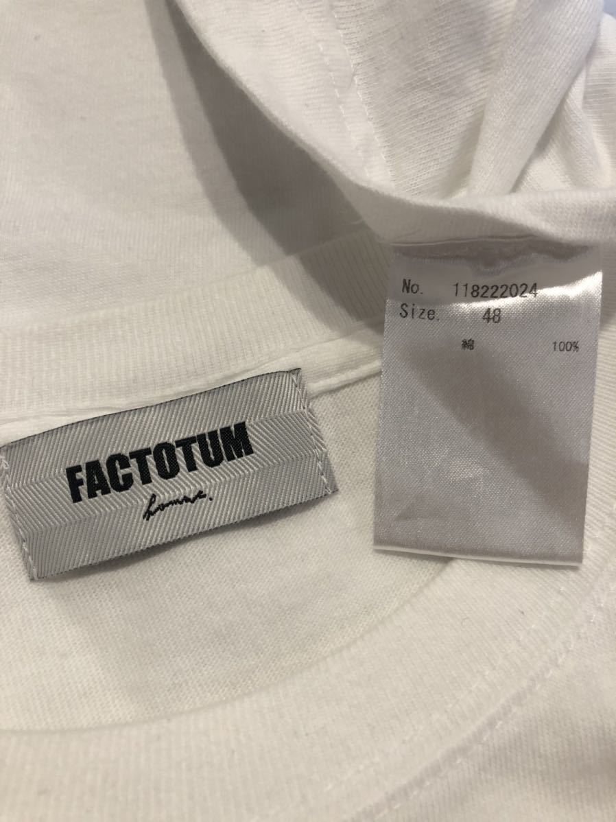 美品FACTOTUM FLOWERバックプリントTシャツ/ファクトタム フラワー Tee_画像6