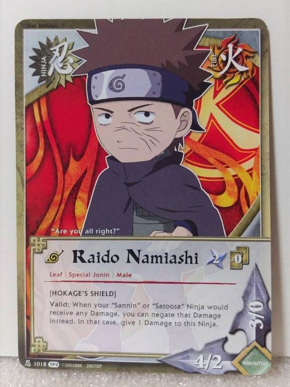 ヤフオク Naruto 並足ライドウ カード 英語版