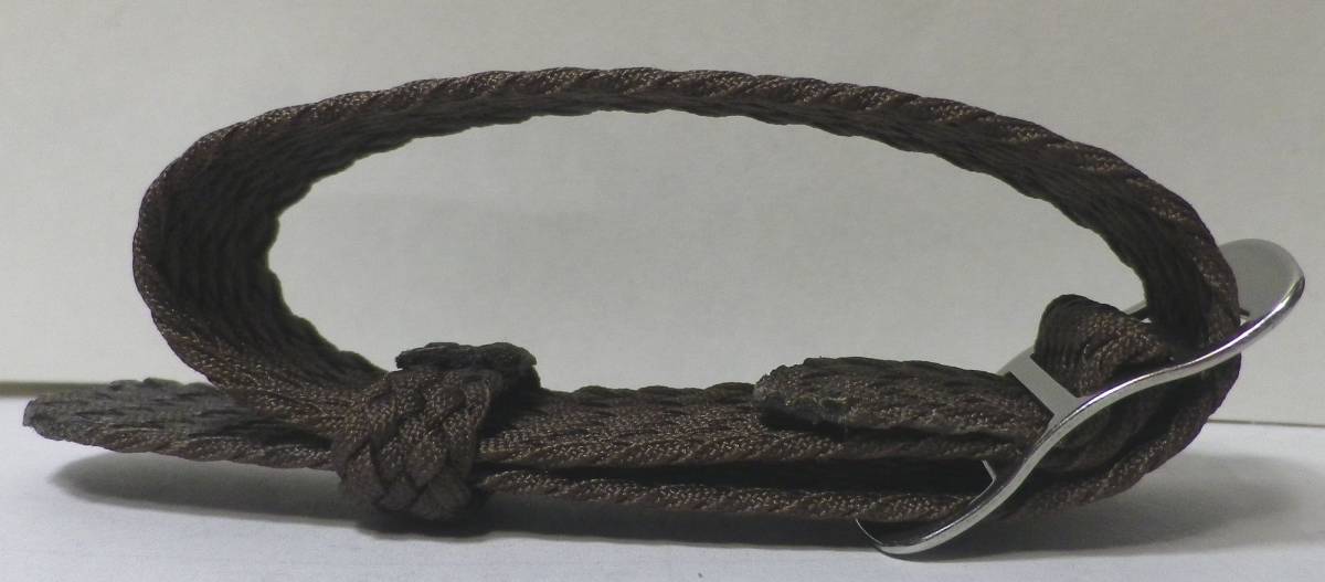 22MM NATO military high class weave included nylon belt new goods Brown LONG
