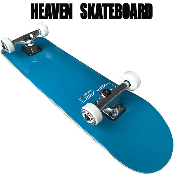 ヘブン ハイスペック コンプリート スケートボード ブルー　31×8　選び抜かれた高品質のスケボー