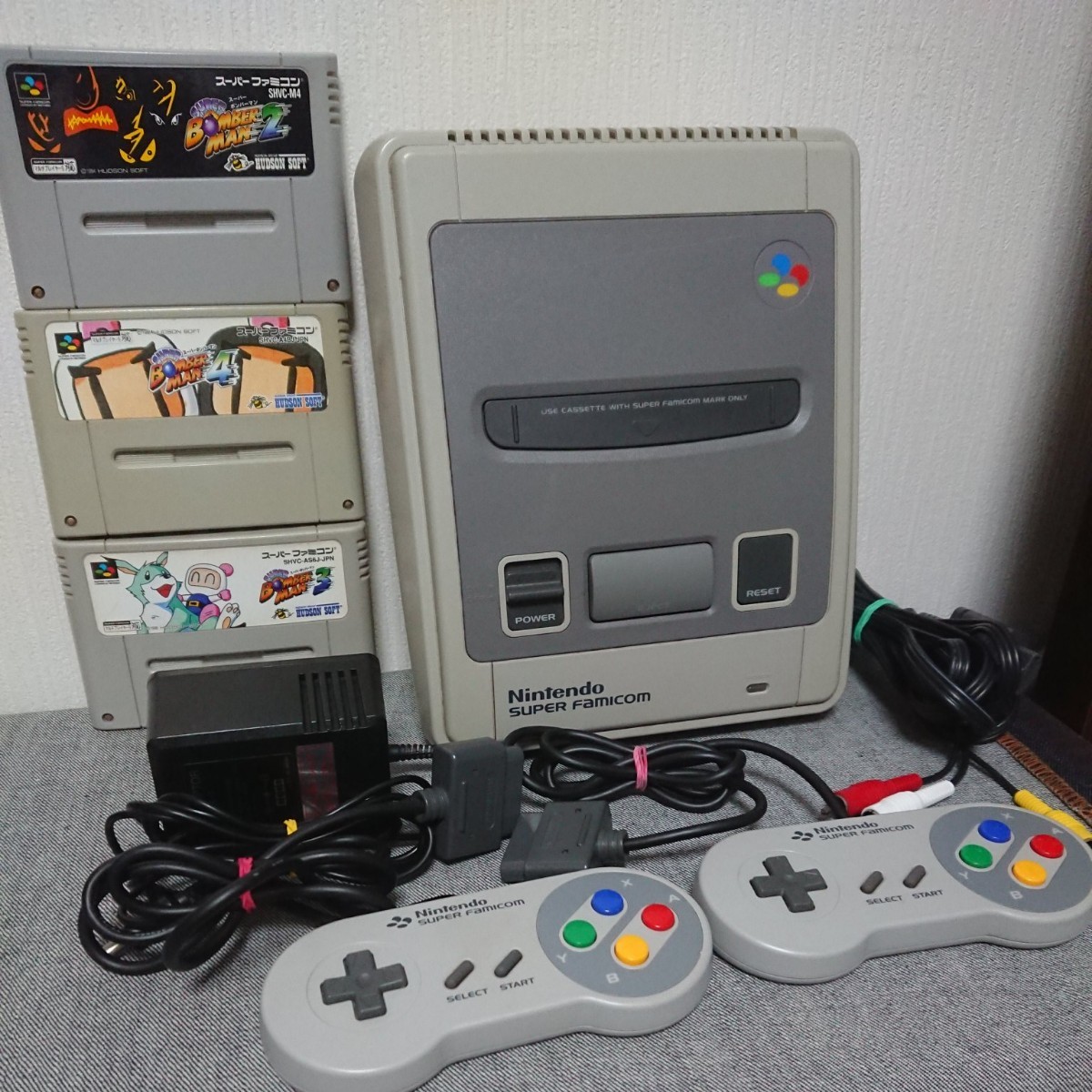 スーパーファミコンセット ボンバーマン2,3,4 Nintendo 任天堂 一式