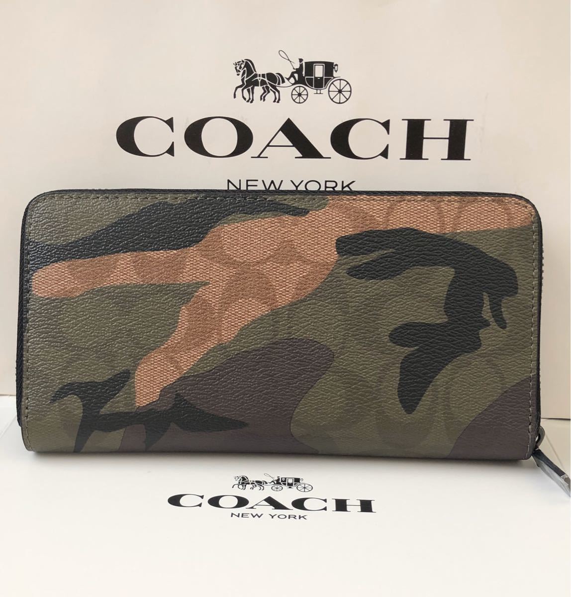COACH コーチ シグネチャー × 迷彩 長財布|PayPayフリマ