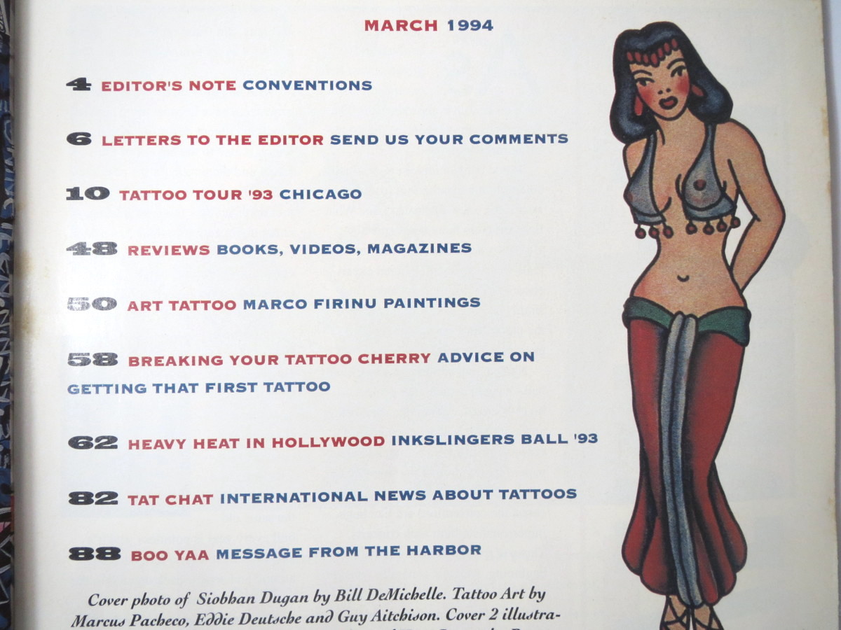 【洋雑誌・アメリカ】「インターナショナル・タトゥー・アート」1994年3月号◎international tattoo art 入れ墨 刺青 模様 文字 絵柄_画像7