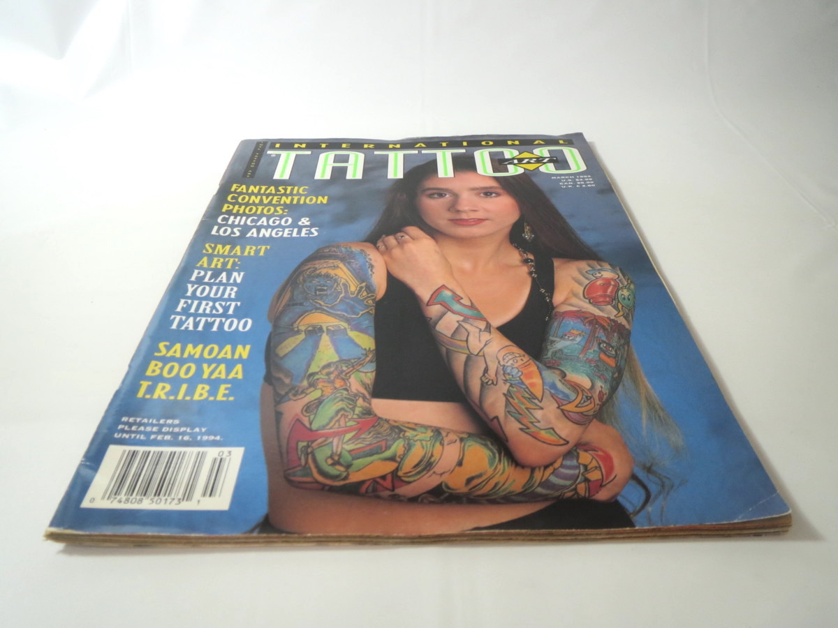 【洋雑誌・アメリカ】「インターナショナル・タトゥー・アート」1994年3月号◎international tattoo art 入れ墨 刺青 模様 文字 絵柄_画像2