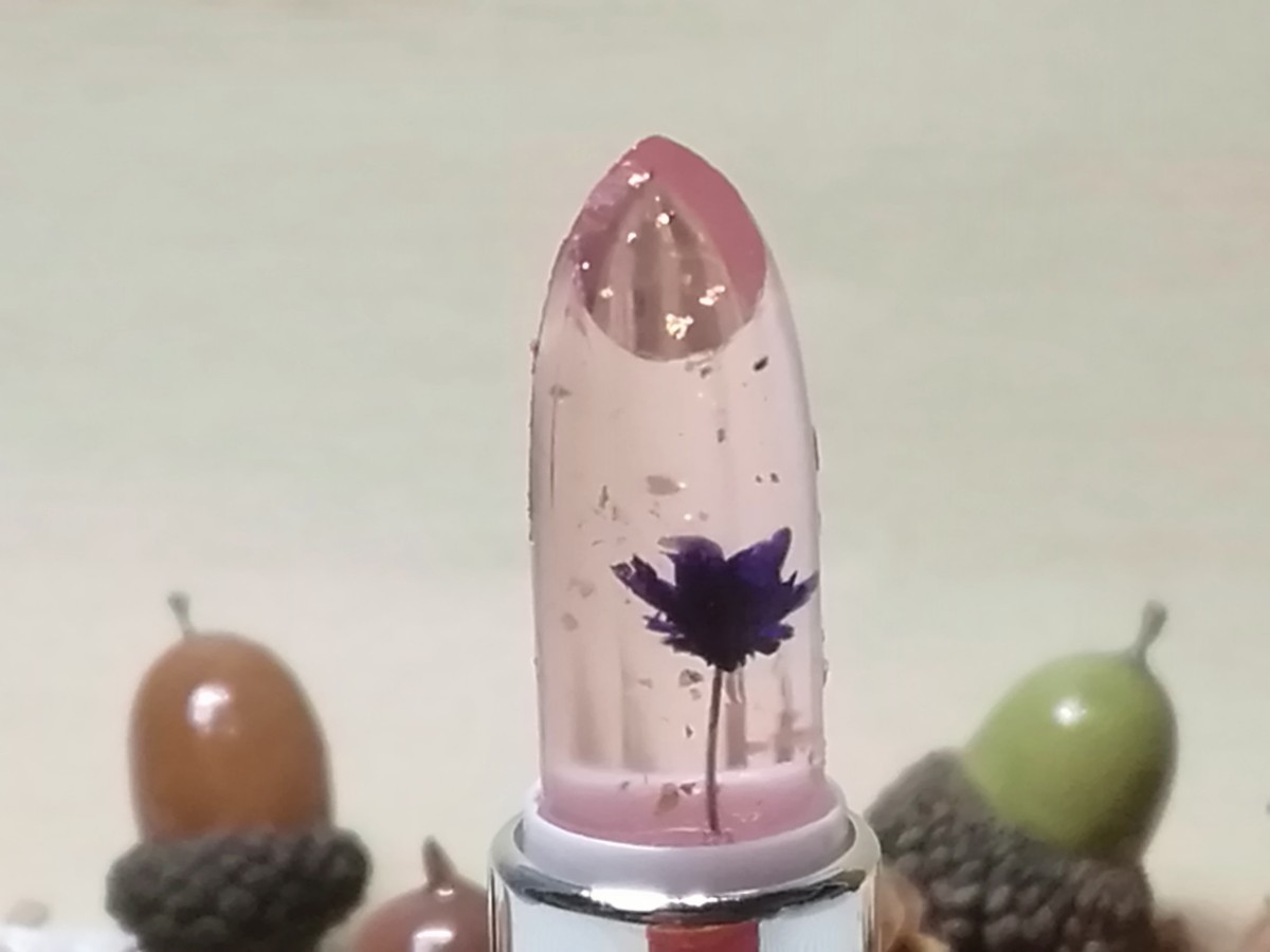 JELLY CRYSTAL LIPSTICK 透明ゼリーの花の口紅