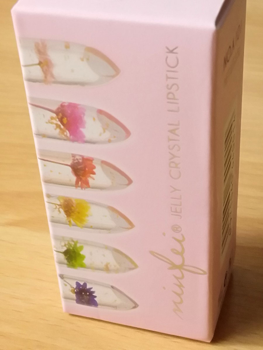 JELLY CRYSTAL LIPSTICK 透明ゼリーの花の口紅