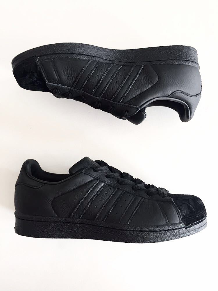 adidas SUPERSTAR W アディダス スーパースター W レディースシューズ ブラック 23cm_画像4