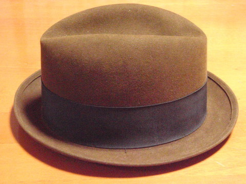 vintage royal stetson brown 茶色 チョコレート ブラウン ハット フェドラ 中折れ 帽子 小さい サイズ 7 1/8 56cm くらい_画像7