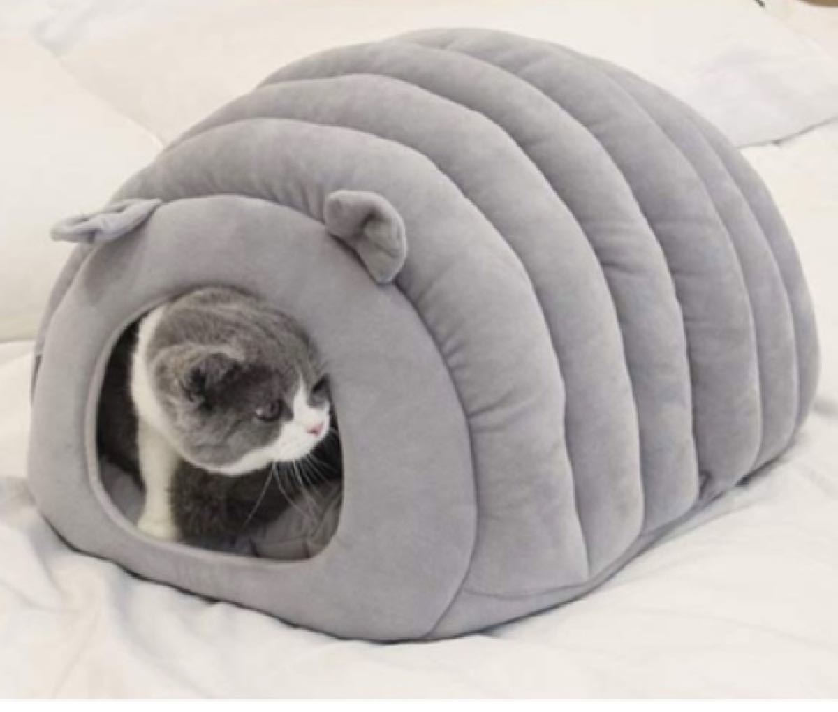 2個猫ハウス 冬 猫用ベッド 猫 ドーム型 ベッド 犬小屋 可愛い 柔らか 水洗