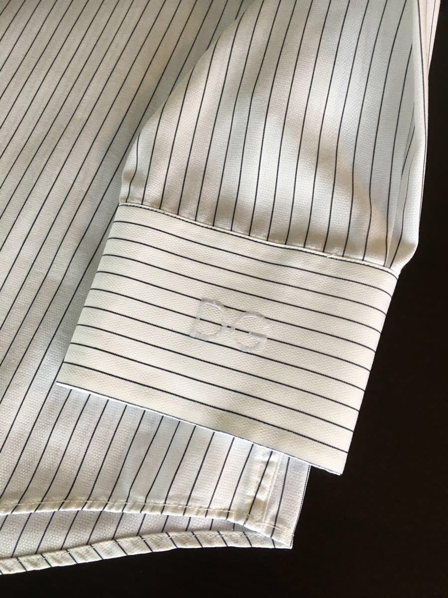 ドルチェ&ガッバーナ ドルガバ ワイシャツ メンズ 長袖ストライプ　41 超美品