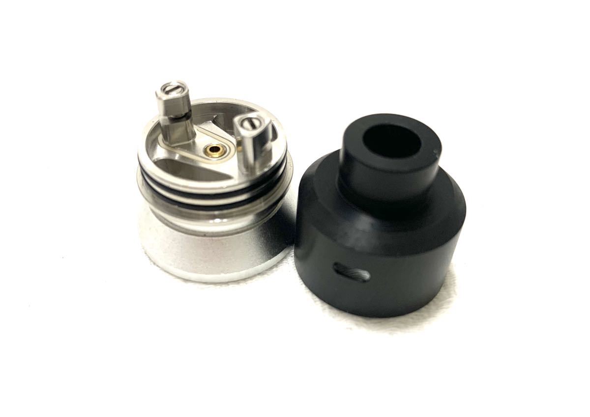 新品 未使用品 vape ベイプ アトマイザー Arctic Dolphin CREA BF RDA 黒 ブラック black 電子タバコ ボトムフィーダー スコンカー 即有り_画像3