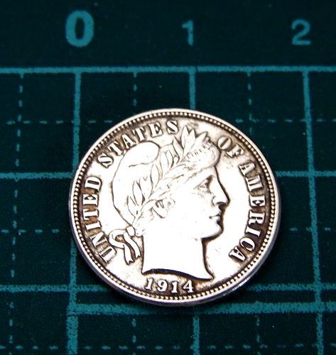 レア 1914年 美品 アメリカ合衆国 リバティヘッド 1ダイム One Dime