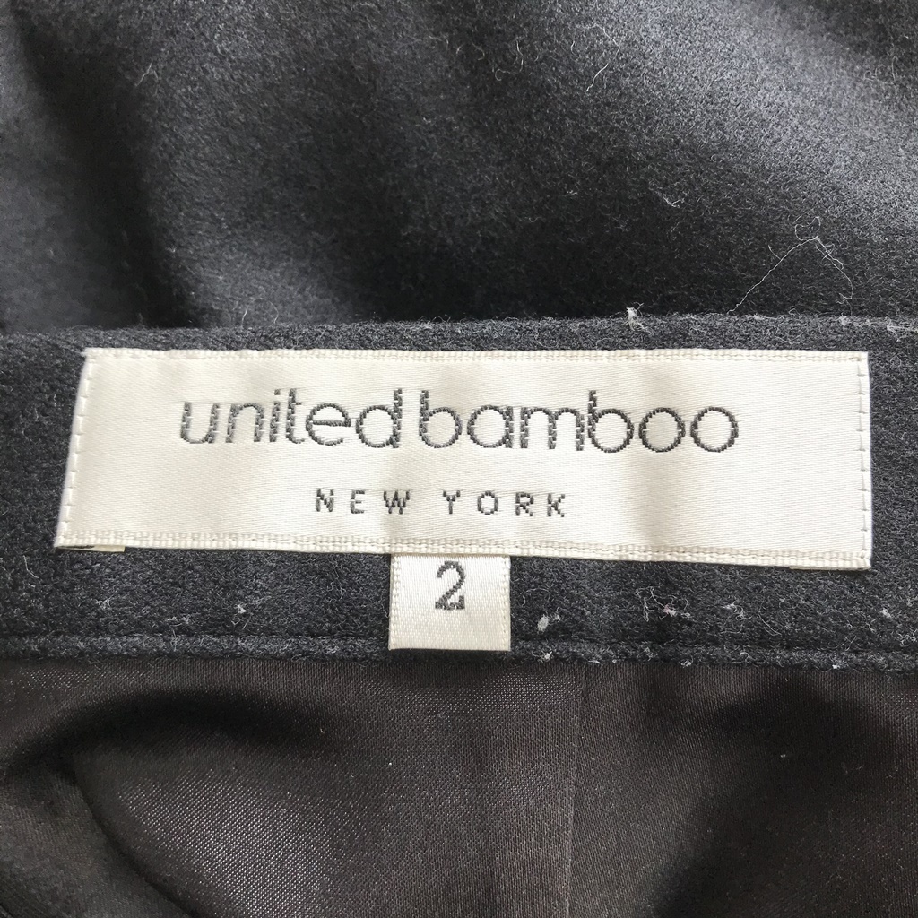 【人気】united bamboo/ユナイテッドバンブー ビッグリボン タイト スカート ブラック サイズ2 レディース/8557_画像7