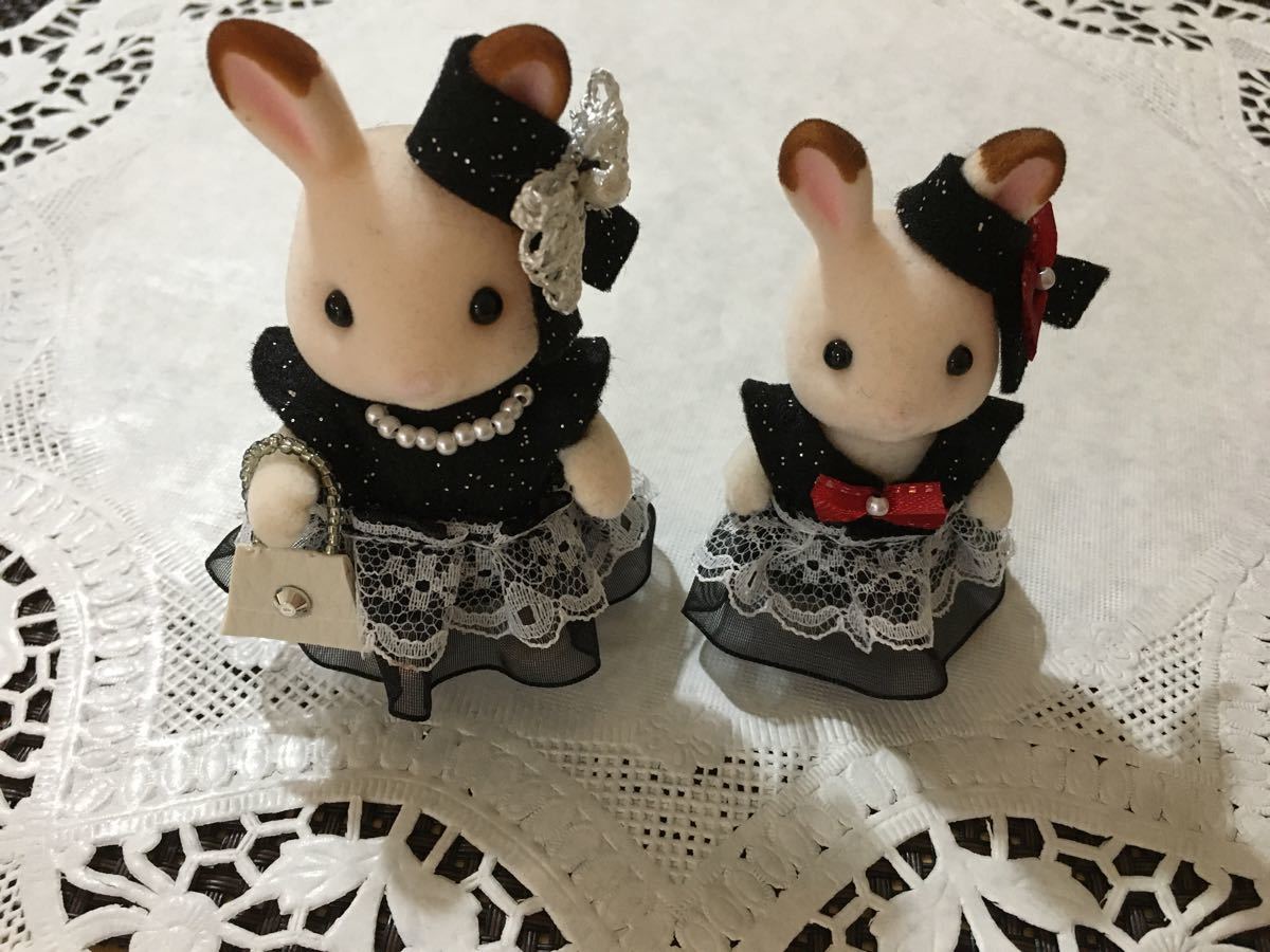 シルバニアファミリー手作りドレス(黒)|PayPayフリマ