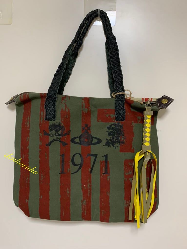 未使用タグ付き★アフリカバッグ　トート★Africa Bag★ヴィヴィアンウエストウッド 　アングロマニア★Vivienne Westwood　ANGLOMANIA_画像2