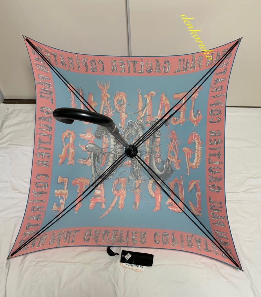 格安店 レア Jean Paul GAULTIER スクエア 傘 かさ ジャンポール