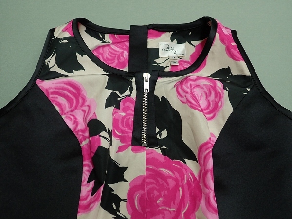 Milly OF NEW YORK One-piece *0*mi Lee /USA made / floral print rose rose /20*9*2