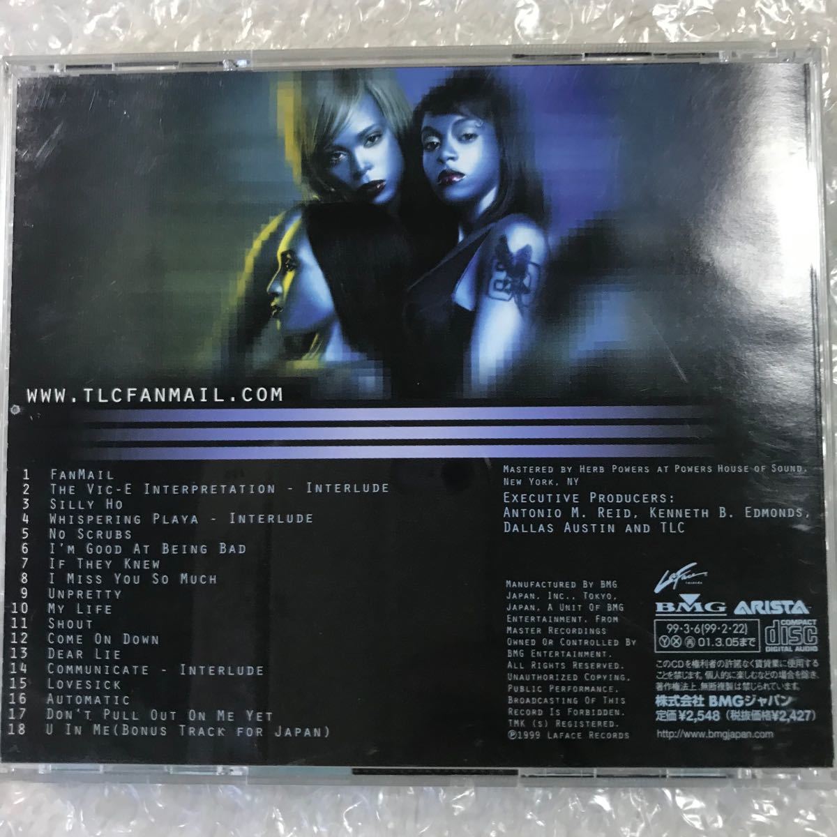 TLC/FANMAIL 【日本盤CD】