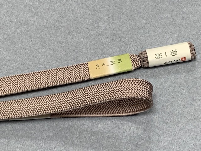  free shipping! Edo collection cord [ flat rice field cord quality product ] tradition. angle morning collection excellent article obi shime ( dove feather color series ) autumn . equipment * tea .* visit wear * attaching lowering * plain till possible to use.