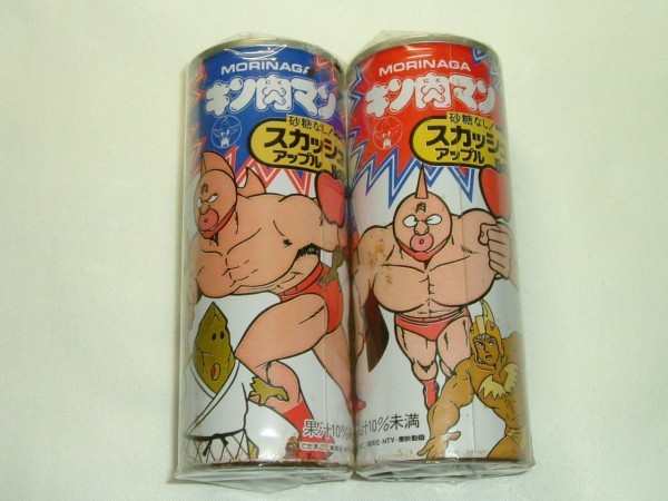 当時物 森永 製菓 キン肉マン スカッシュアップル ジュース 缶 2種 未開封 検索 キン消し 王位 昭和 レトロ CCP