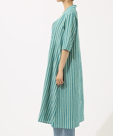 AZUL BY MOUSSYlinen. multi stripe gown green S size 