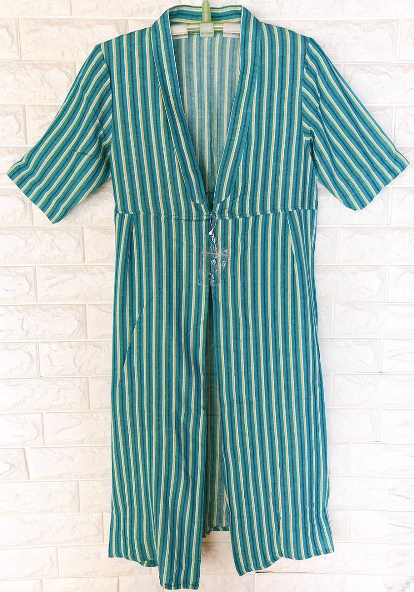 AZUL BY MOUSSYlinen. multi stripe gown green S size 