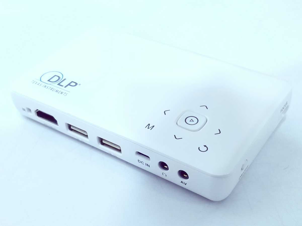 超美品　全額返金保証付　BLUPOW DLP プロジェクター 小型 WiFi Andriodシステム500ルーメン iPhone/iPad/スマホ/パソコン対応_画像2