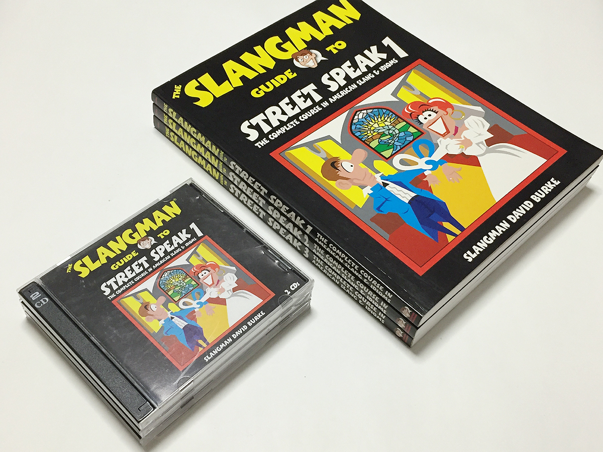 THE SLANGMAN GUIDE TO STREET SPEAKS テキスト+CD 3巻セット 英会話 スラング_画像1