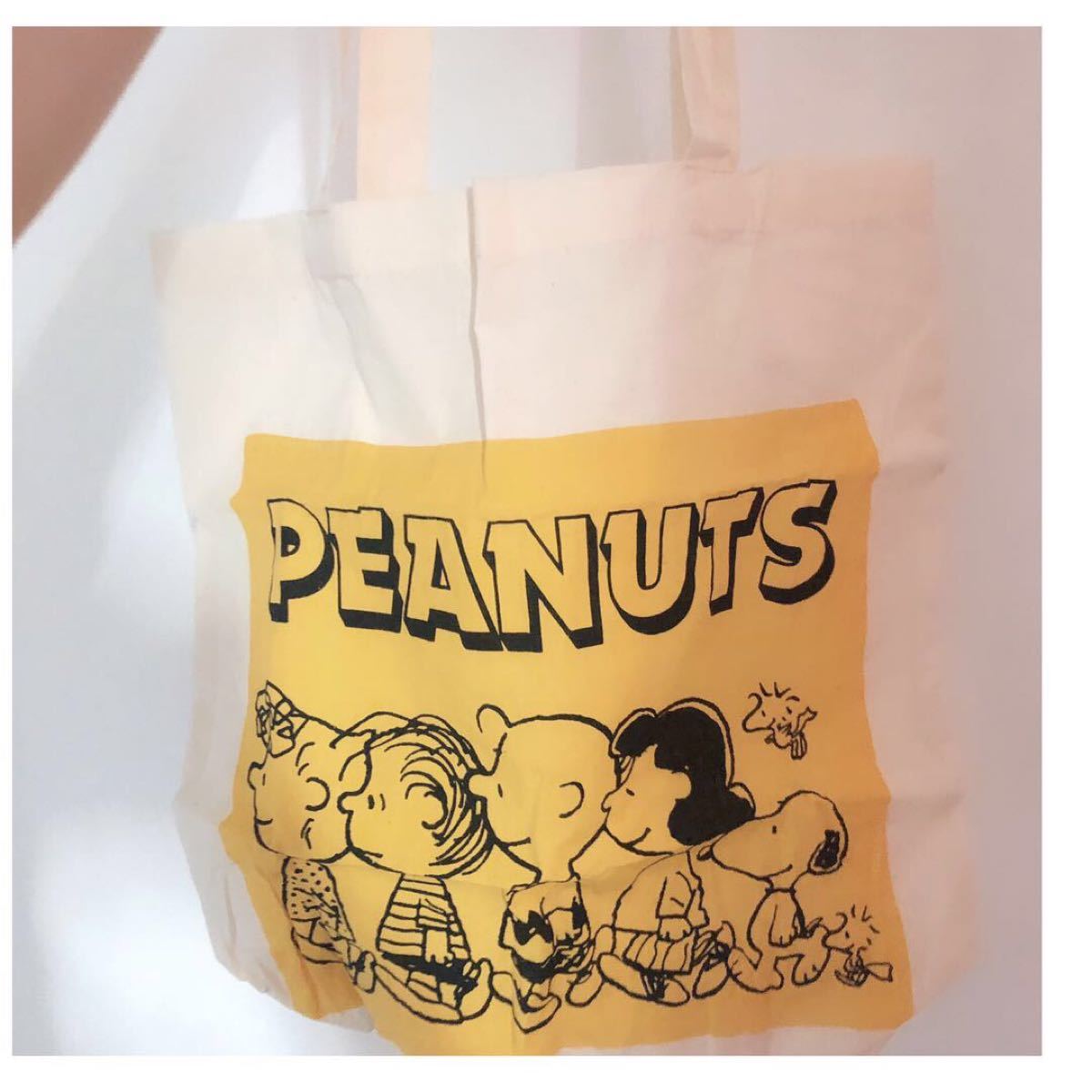 【匿名配送】PEANUTS スヌーピー 折り畳み トートバッグ エコバッグ