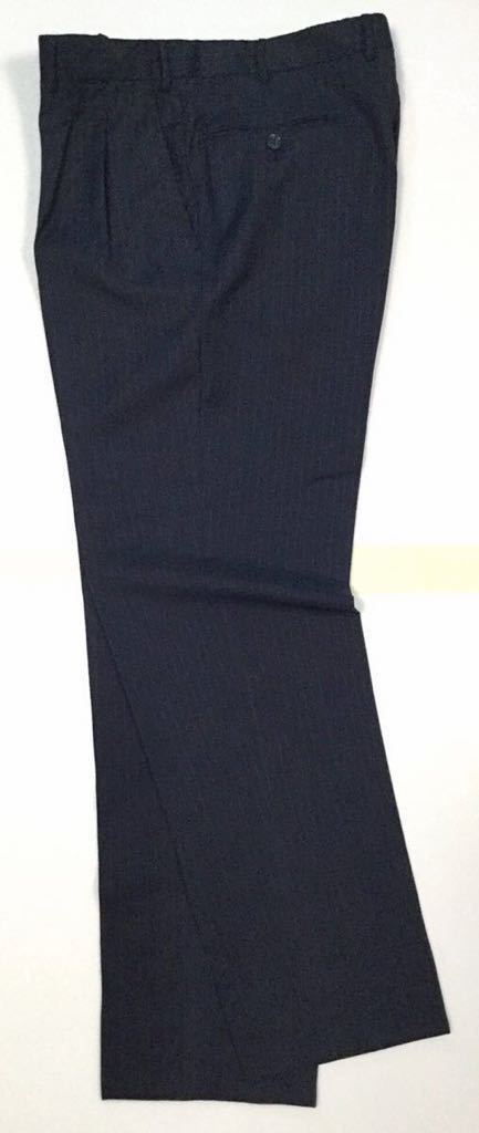 〜12/28◆ 中古「CORNELIANI」ストライプ柄 SUPER120’s エクストラファインメリノウール スーツ Navy SIZE:52 イタリア製_画像5