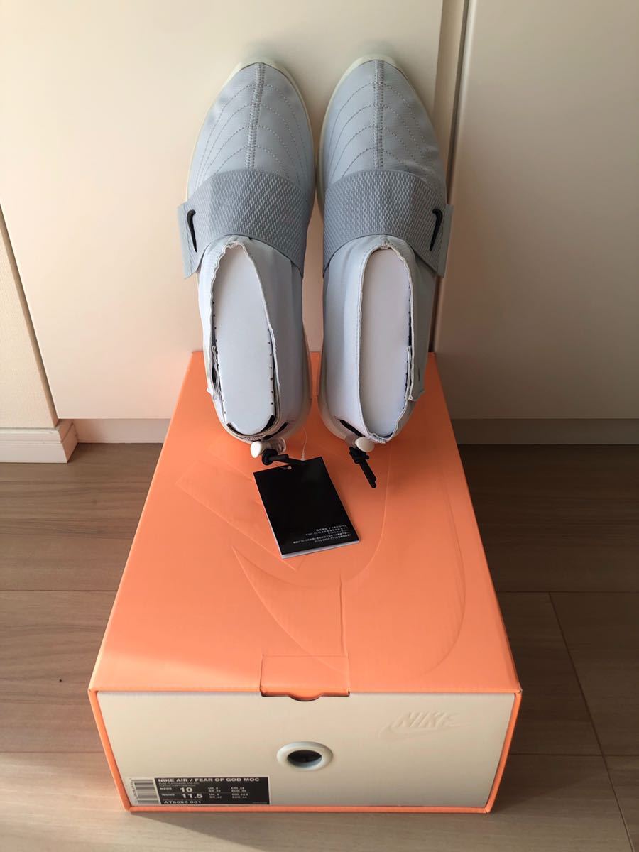 ナイキ エア フィア オブ ゴッド モック NIKE Air Fear Of God Moc Pure Platinum 黒タグ 正規 新品 未使用 MAX NBAジョーダンオールスター_画像4