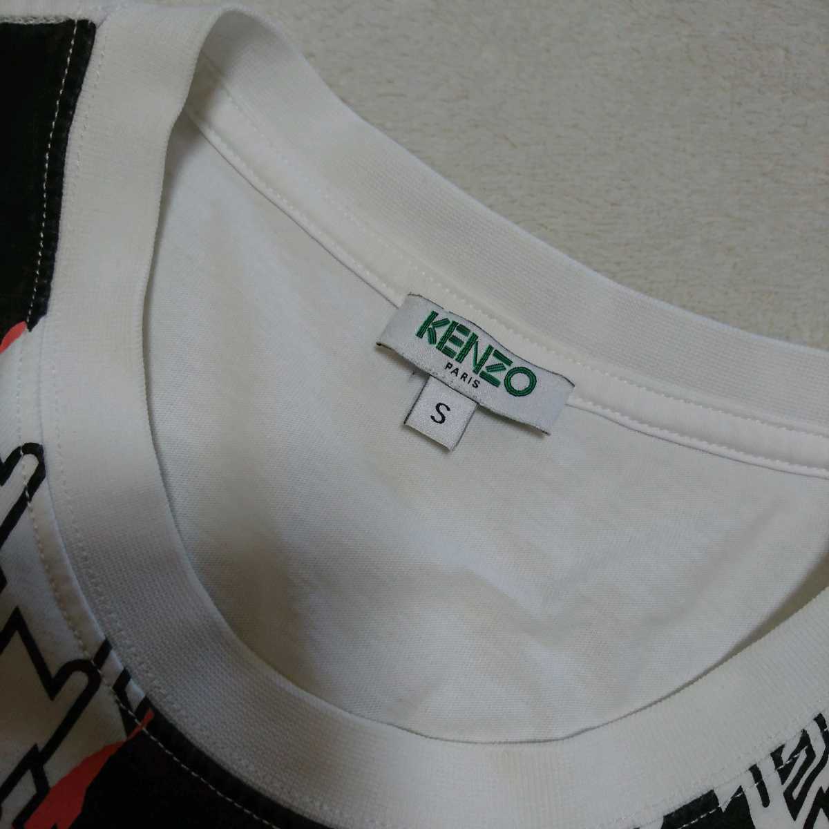 ケンゾー KENZO 半袖Tシャツ Tシャツ Sサイズ ロゴ 送料無料_画像4