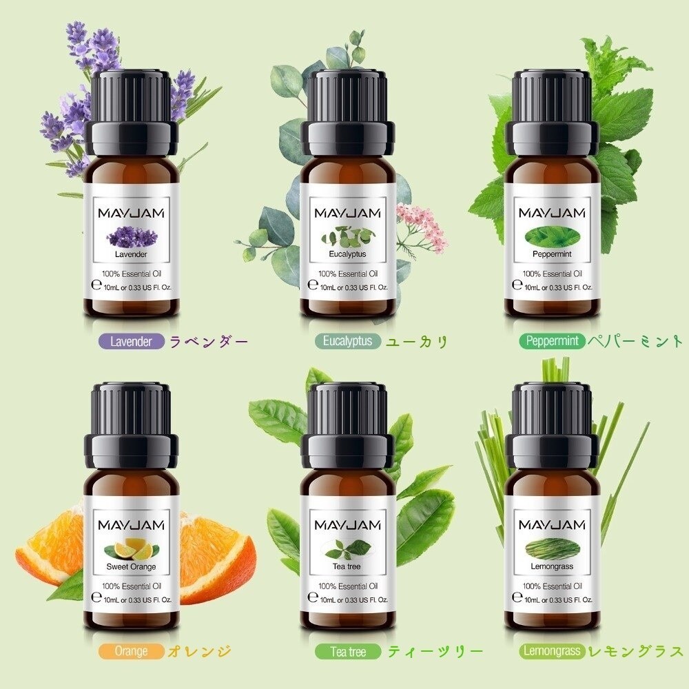 MAYJAM アロマ エッセンシャルオイル 精油 10ml 6本セット