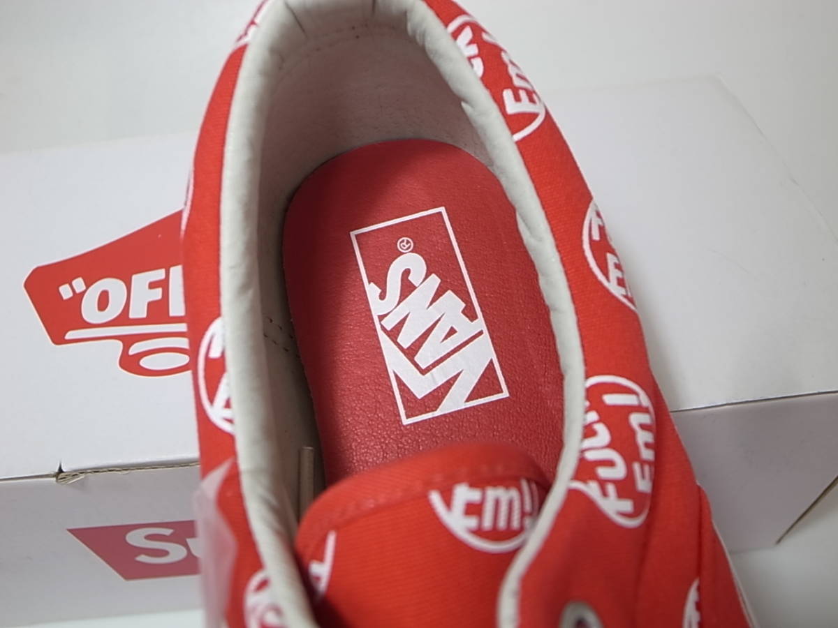 【即決 送料無料】Supreme x VANS Era Fuck Em FE F*ck 27.5cm US9.5新品 シュプリーム バンズ 別注 限定 エラ 赤REDレッド 2014年リリース